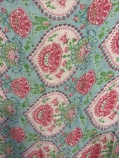 Mudpie Swaddle Blanket Rose Garden Pink Green Blue Muslin Large 48  