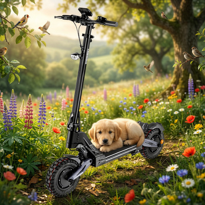 EOEOTWO Dual Motor Electric Scooter for Adults 45MPH 4000W 11''Off-Road Escooter