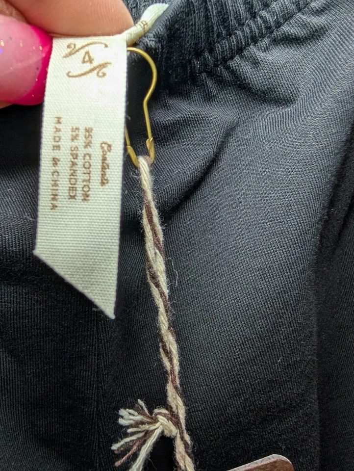 NUEVO NUEVO CON ETIQUETAS Pantalones Matilda Jane Niños Negros Volantes Acampanados Pierna Pull On Informal Ajuste Cómodo Foto 4 de 4