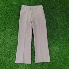 Vintage 80s Disco MOD Polyester Pants 30x27 Checkered Flared