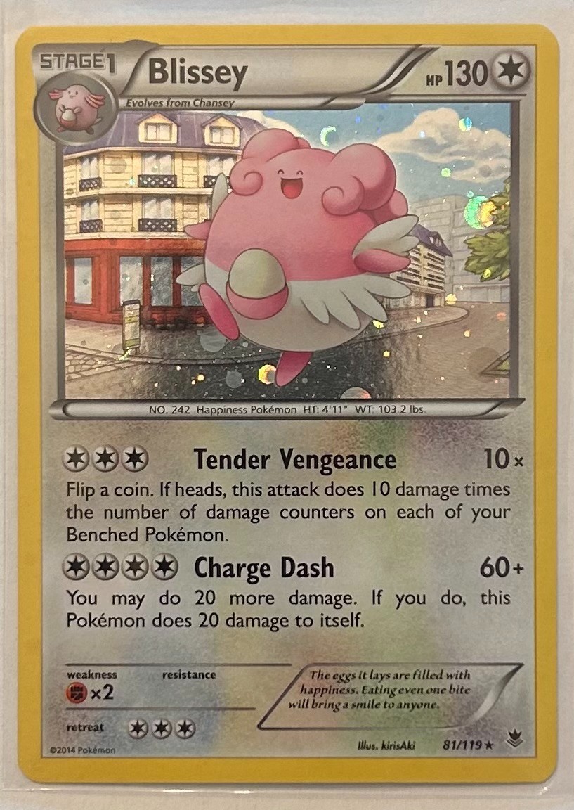 Blissey - 81/119 (Cosmos Holo) 081/119 Promo Holo Pokemon TCG NM 2014