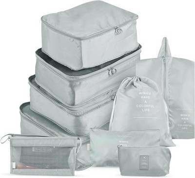 Pilipane Koffer Organizer Set 8-teilig, Wasserdicht Packing Cubes,
