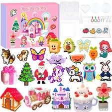 5MM Fuse Beads Kit for , 72 Colors Fuse Beads Set Including Pegboards, Ironin...