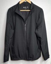 Walter Hagen 11 Men's Golf Jacket Black M 100 Polyester Full Zip Long Sleeve