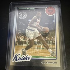 Topps 2025-26 OG Anunoby 1980-81 Insert #80BK-33 Knicks 45th Anniversary