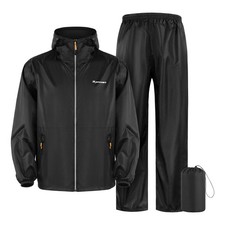 Waterproof Rainsuit Jacket Pants Suits Hooded Raincoat Sets Carrying Bag