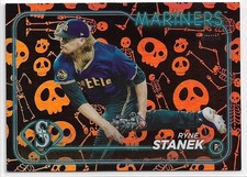 2024 Topps Update Ryne Stanek #US121 Holiday Skeleton Foil #'d /50 Mariners