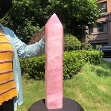 33.28LB Large Natural Powder Crystal Column Wand Obelisk Mineral Healing 1712