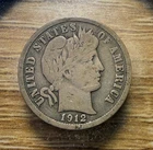 1912-D Barber Dime - Actual Silver Coin Shown - Free Shipping & Tracking INV222