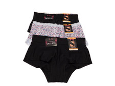 Maidenform 3 Pair One Fab Fit Boyshort,Panties Sz S/5 Multi-Color 40760 NWT