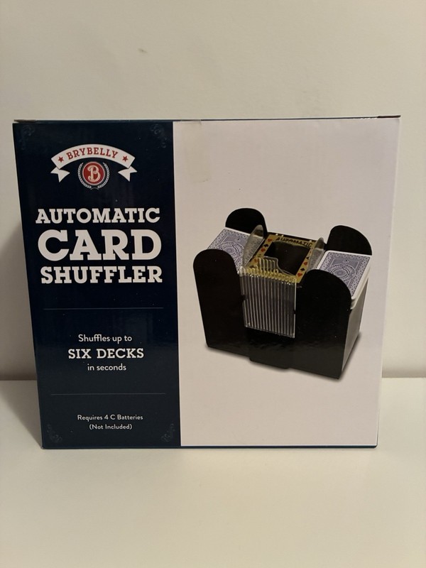 Brybelly Automatic Card Shuffler Up To 6 Decks In Seconds BRAND NEW!!