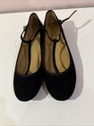 NINE WEST SIMULATED SUEDE BLACK WOMENS T-STRAP BALLET FLATS SZ. 8 M NEW W/DEFECT — photo 2