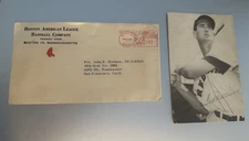 1953 Ted Williams Signed Postcard Returned From War Original Envelope Red Sox