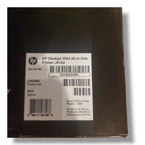 NEW - HP Deskjet 3054 All-In-One Inkjet Printer NIB Sealed - Picture 4 of 8