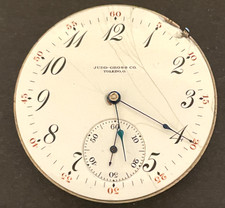 Antique 1908 Illinois Grade 172 Pocket Watch Movement Running Ticks 16s 11j USA