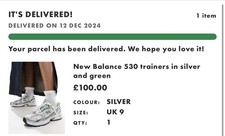 New Balance 530 Unisex Trainers in SILVER METALLIC Shoes