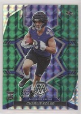 2022 Panini Mosaic Rookies Green Mosaic Prizm Charlie Kolar #363 0e50