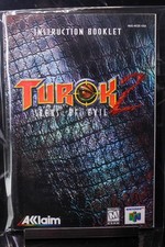 NO GAME- Turok 2 Seeds of Evil Nintendo 64 N64 Instruction Manual Booklet Only