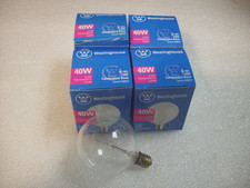 4 Westinghouse Vintage G16-1/2 120V 40W Clear Candelabra Base Light Bulbs 4