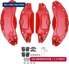 Brake Caliper Covers Set 4pcs Aluminium Alloy Red Brake Caliper Covers Red Brake Caliper Covers Set 4pcs Aluminium Alloy Red Brake Caliper Covers Red