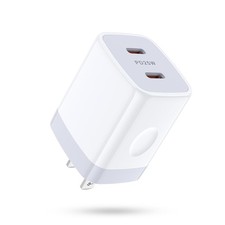 USB C Charger Block 25W 2 Port Type C Wall Charger Fast Charging Dual PD