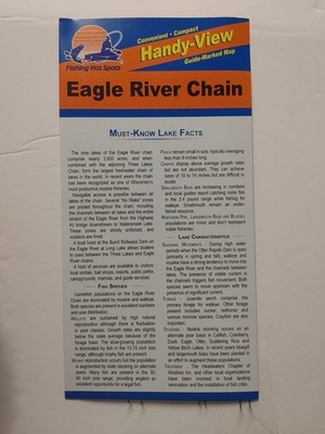 Eagle Rier Chain Handy-View Fishing Hot Spots Waterproof Map