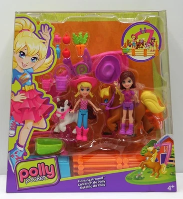 CBW74 Horsing Around-Reiterhof-Pferde Freundinnen-Spielset-Polly Pocket-Mattel - Bild 1 von 2