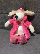 Jellycat Small Furcoat Poodle Pink Rare Retired Faded Feet Plush Cuddly Toy New