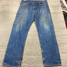 Levis 501XX Pants 36 Blue Jeans Denim Tab 36x34 Outdoors Whisker Buttonfly Mens