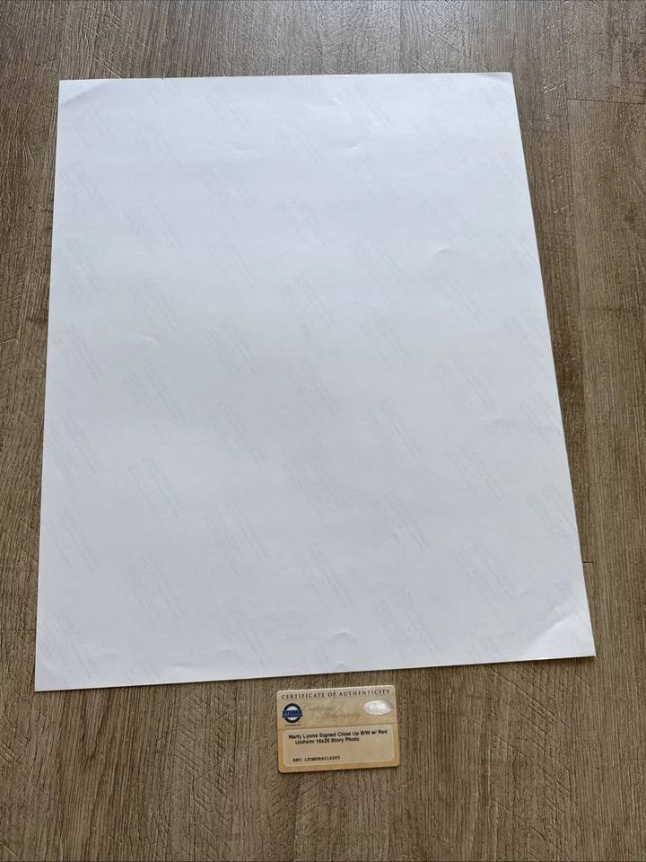 Marty Lyons Autographed/Signed 16x20 Photo Alabama Crimson Tide Inscription - Image 3 of 3