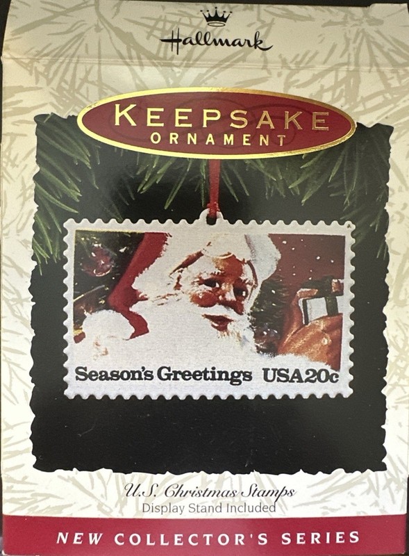 1993 Dated Hallmark Keepsake Ornament US Christmas Stamps  QX529-2 NIB
