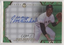 2015 Topps Tribute Auto Green 58/99 Juan Marichal #TA-JM Auto HOF 0b0