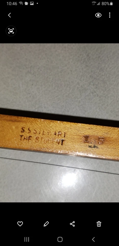 Antique S.S. Stewart 8 String Banjo #15 for Restoration or Parts - Image 2 of 4