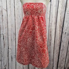 Women's 6 Shoshanna Strapless A-Line Cotton Blnd Pocket Spring Tea Dress