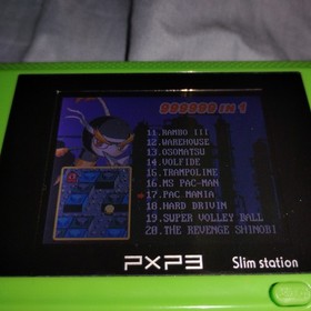 PXP3 Slim Video Game Console Handheld System 16 Bit Lot x2 Games Sonic Mario