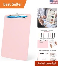 Pink Plastic Clipboard,Nursing Clipboard,Standard Letter A4 Size,Heavy Duty C...
