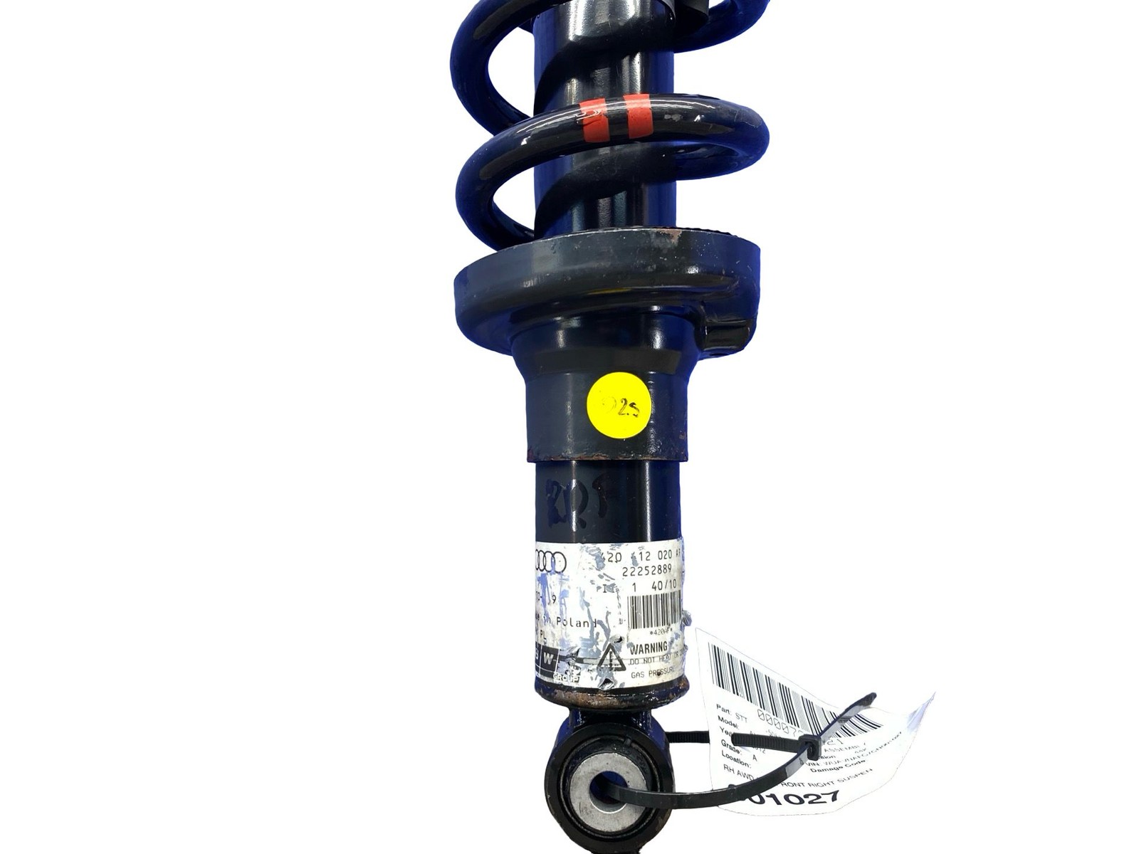 2008-2015 Audi R8 v10 AWD 5.2L FRONT RIGHT SUSPENSION STRUT ASSEMBLY 420412020AH