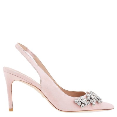 Stuart Weitzman Crystal Fleur 85 Pumps, Brand Size 35 ( US Size 4.5 )