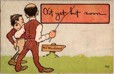 Spanking - Unusual Vintage Postcard - Corporal Punishment m/05 BI5365