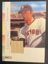 2003 Topps Gallery HOF ARTifact Relics #AR-CF Carlton Fisk Bat Boston Red Sox