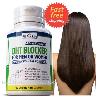 #ad DHT BLOCKER HAIR FAST GROWTH HERBAL SUPPLEMENT 60 CAPS $13.95