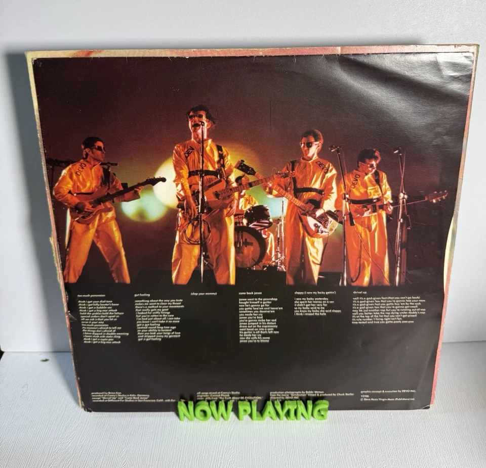 Devo Are We Not Men? A: We Are Devo! 1978 GREEN Vinyl LP LC V 2106 - Image 4 of 4