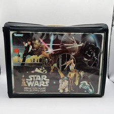 Kenner Star Wars Action Figure Case Kids OS Black Vintage 1977 Vinyl Collector
