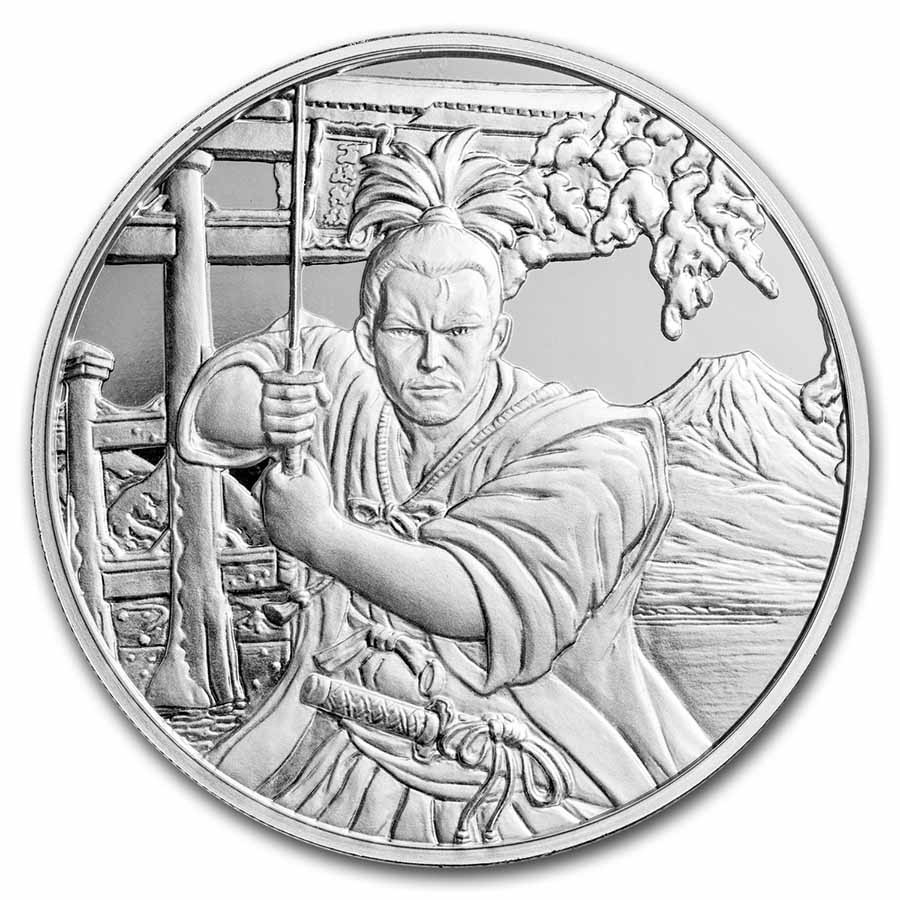 2022 Fiji 1 oz Silver Ancient Warriors: Samurai Proof Like BU | eBay