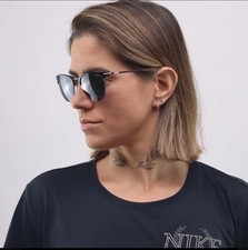 Nike Divot EV24038 010 Women's Sunglasses, Black/Grey, New With OEM Case