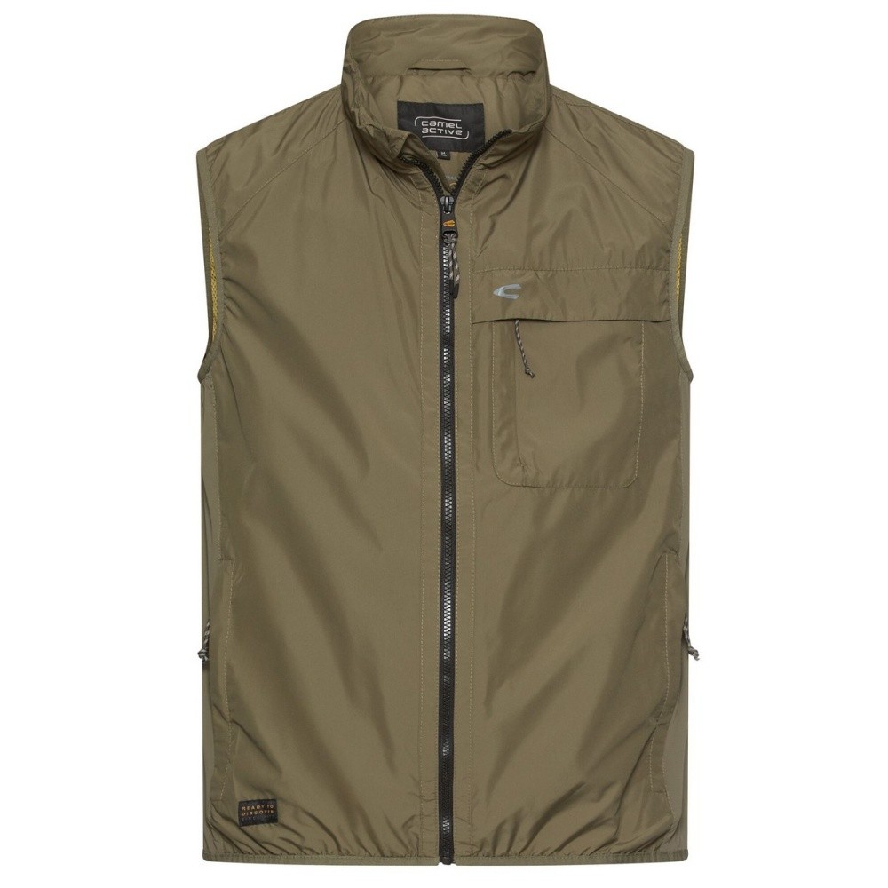 Camel Active Chaleco Para Hombre Regular Fit Verde 7O70 460120 35 Deep Olive