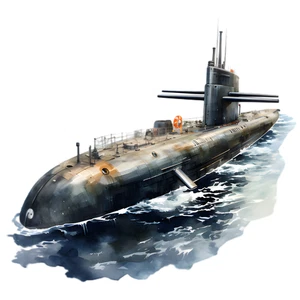 Submarine Sub Self Adhesive Vinyl Waterproof Sticker