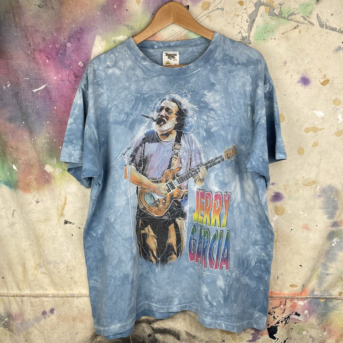 Vintage 90s Jerry Garcia Grateful Dead Tennessee River Gold