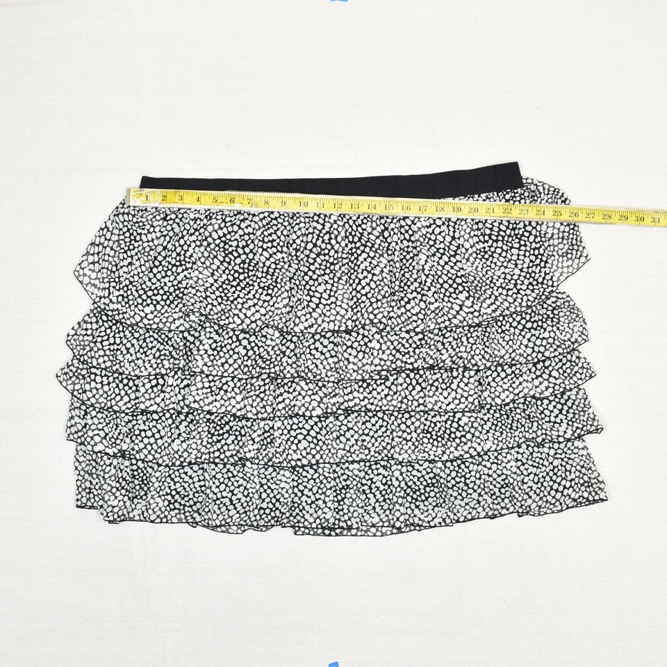 NUEVO Lane Bryant Mujer Volantes Acampanada Falda Mini Poliéster Multicolor Talla 26/28 Foto 4 de 4