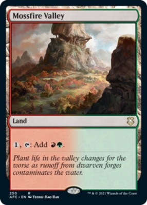 x1 Mossfire Valley R MTG Commander Adventures in the Forgotten Realms M/NM, Engl